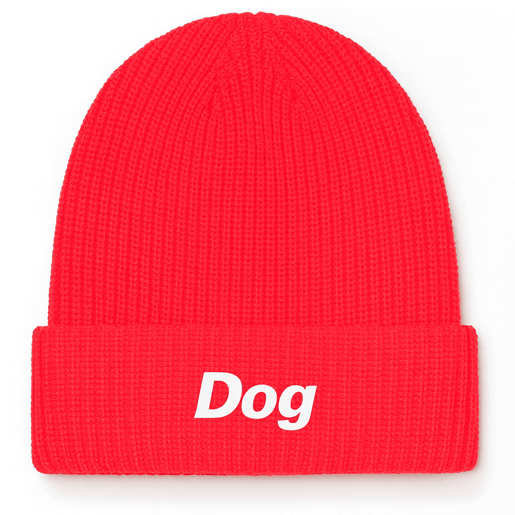 Dog beanie red