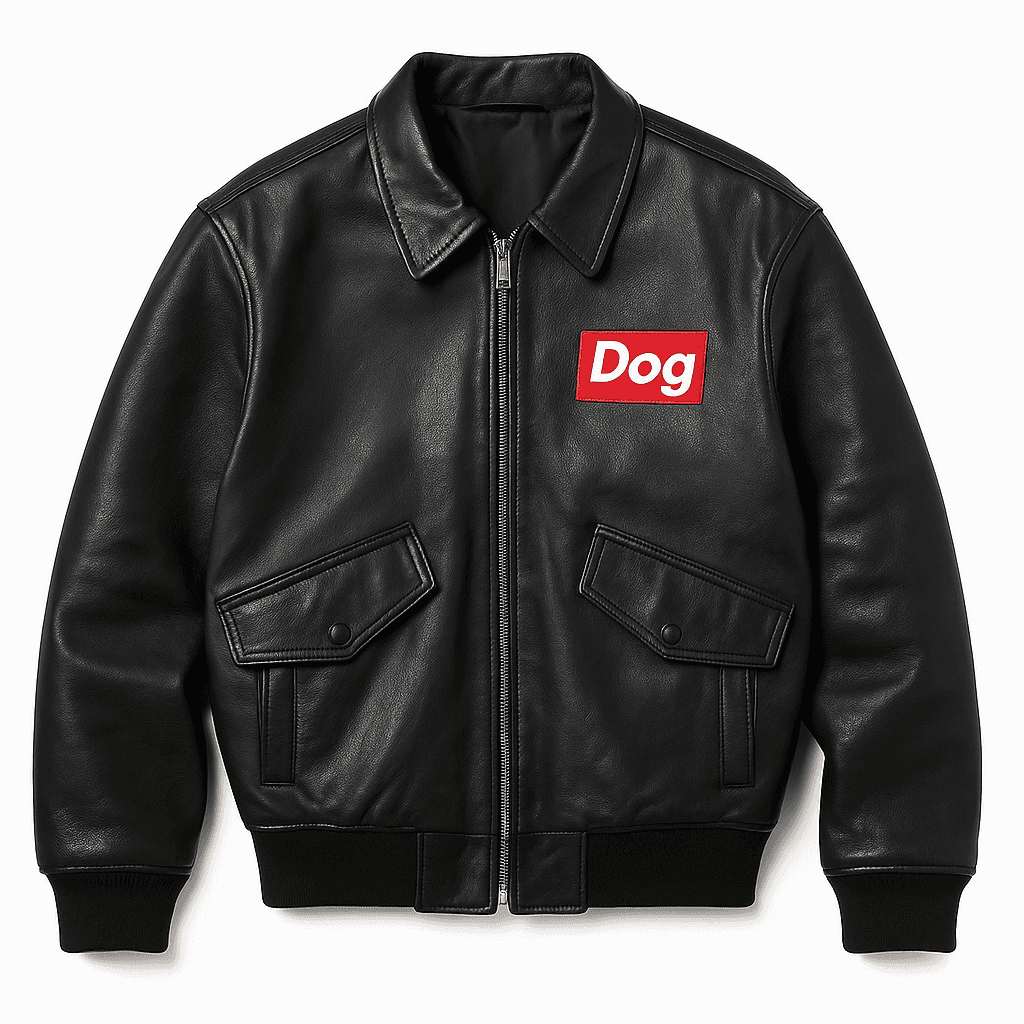Dog leather jacket