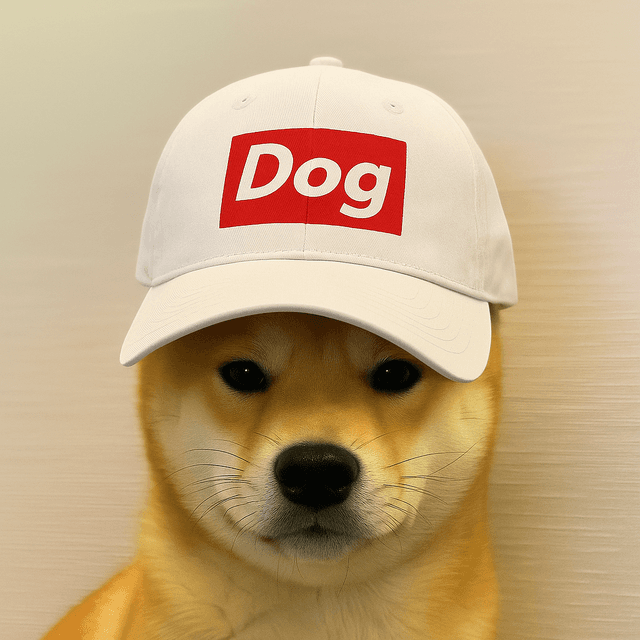 Dog with Dog hat